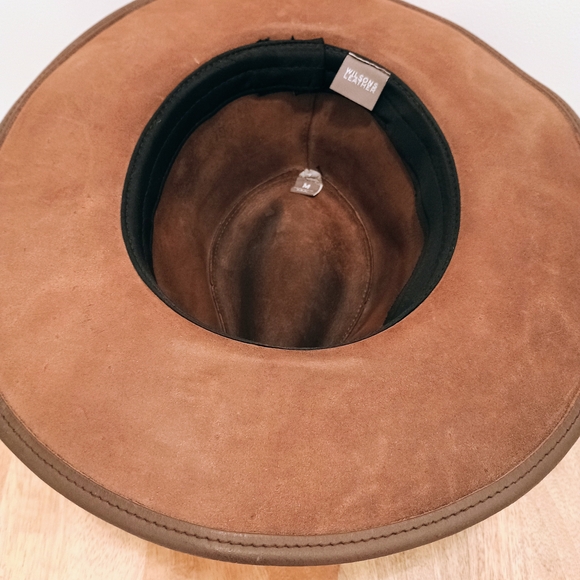 Vintage Wilsons Leather Men's Cowboy Hat with Braided Band - Dark Brown - Medium - Picture 6 of 9